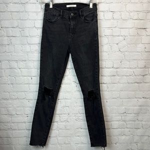 PacSun Black Distressed High Rise Jeggings Jeans Size 24